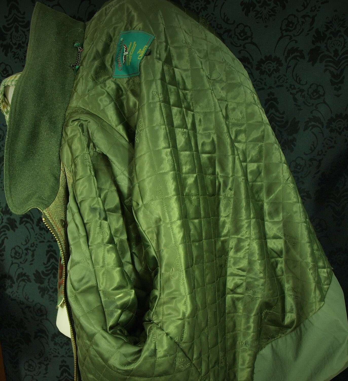 Winter Country Field Hunting Coat Jacket Mens Chrysalis Wool Tweed Size