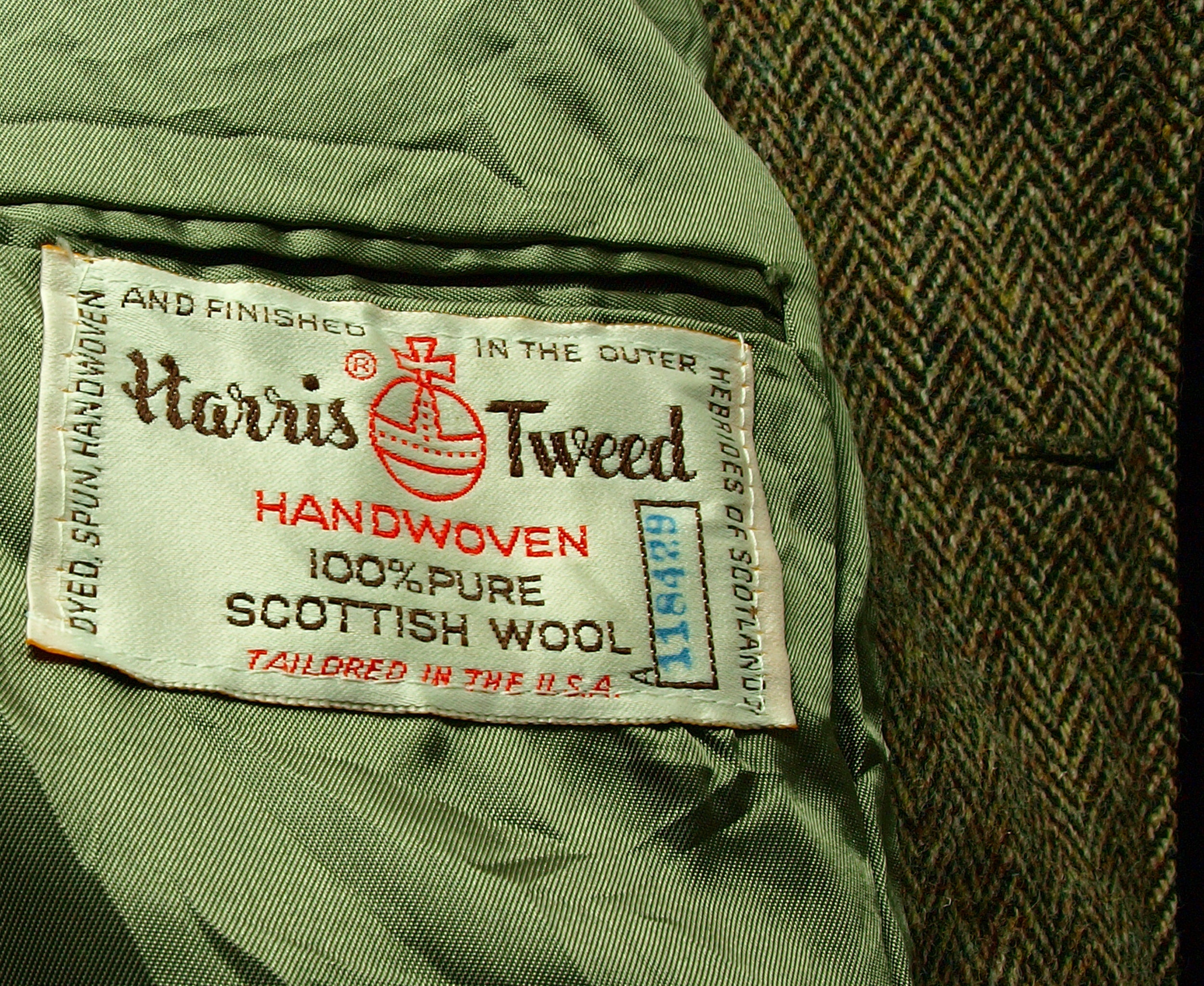 Mens Vintage Harris Tweed Orvis Norfolk Shooting Hunting Jacket Size 44 ...