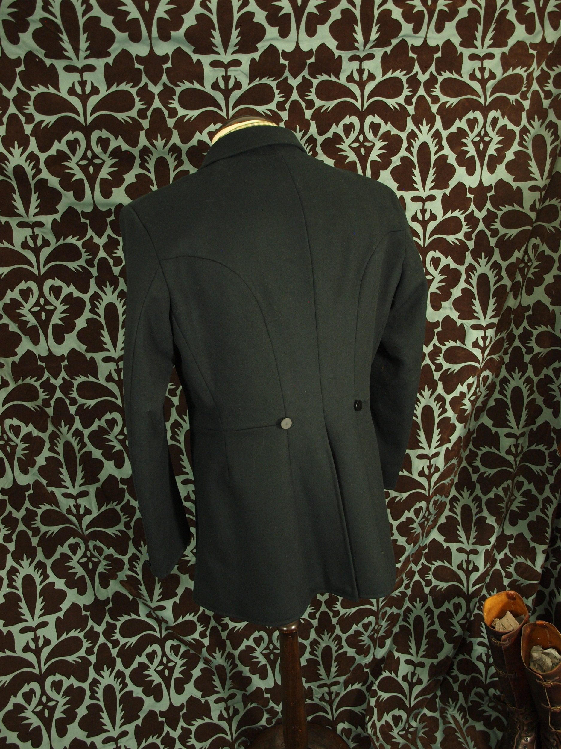 Rare unused heavy moleskin lined Carriage Riding or Hunt coat in a size 40 inch medium Bespoke