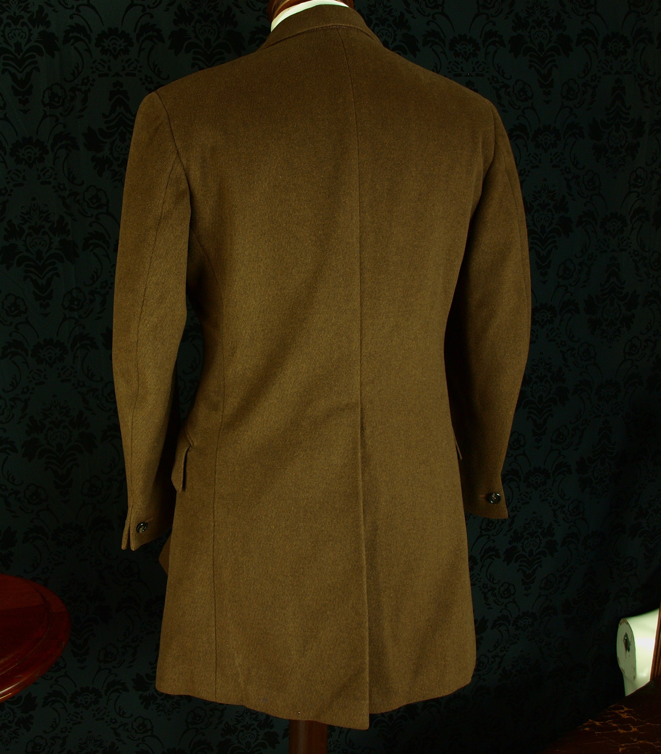 Mens Vintage Crombie Overcoat Coat in a Hacking Hunt style 1960 / 70's