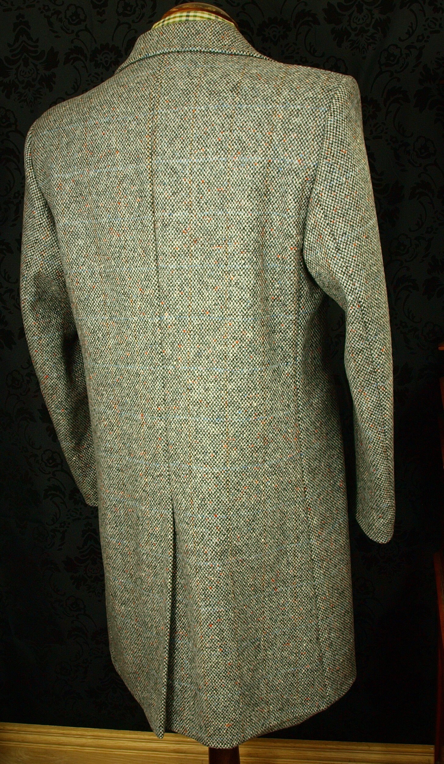 Good Mens Vintage Crombie Tweed Overcoat Coat by Cliff Size 42 Large