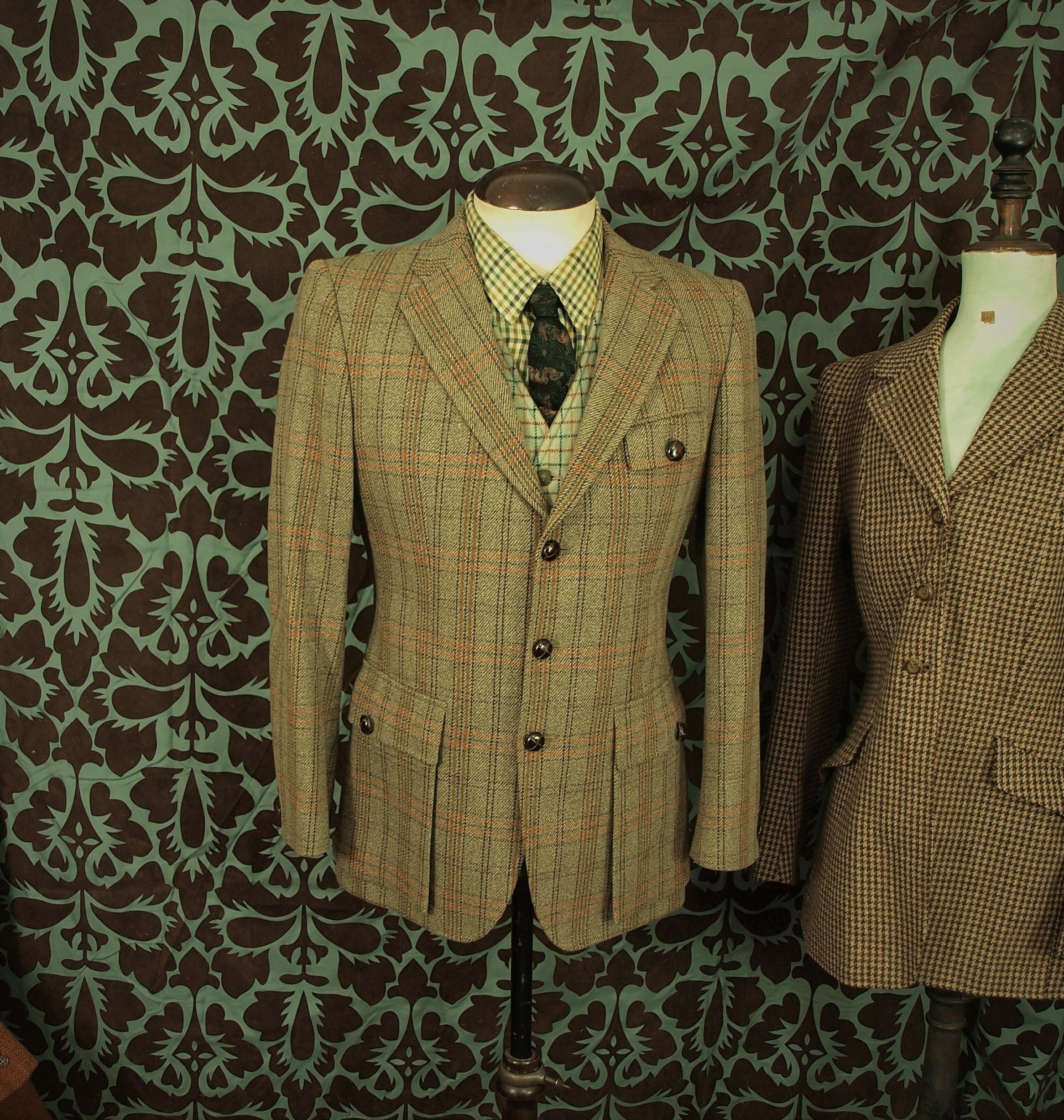 Clothing Mens Clothing Jackets & Coats Superb sought after Bladen Essex Tweed Half Norfolk Jacket in a size 44 inch large 