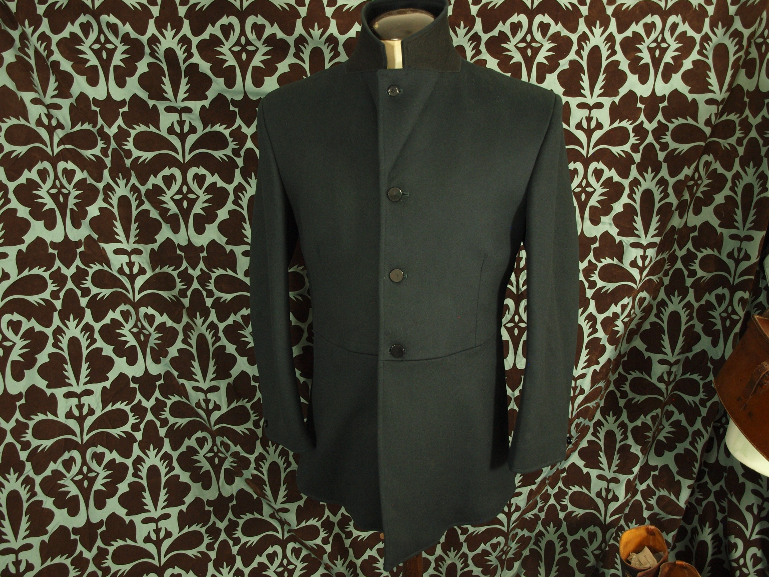 Rare unused heavy moleskin lined Carriage Riding or Hunt coat in a size