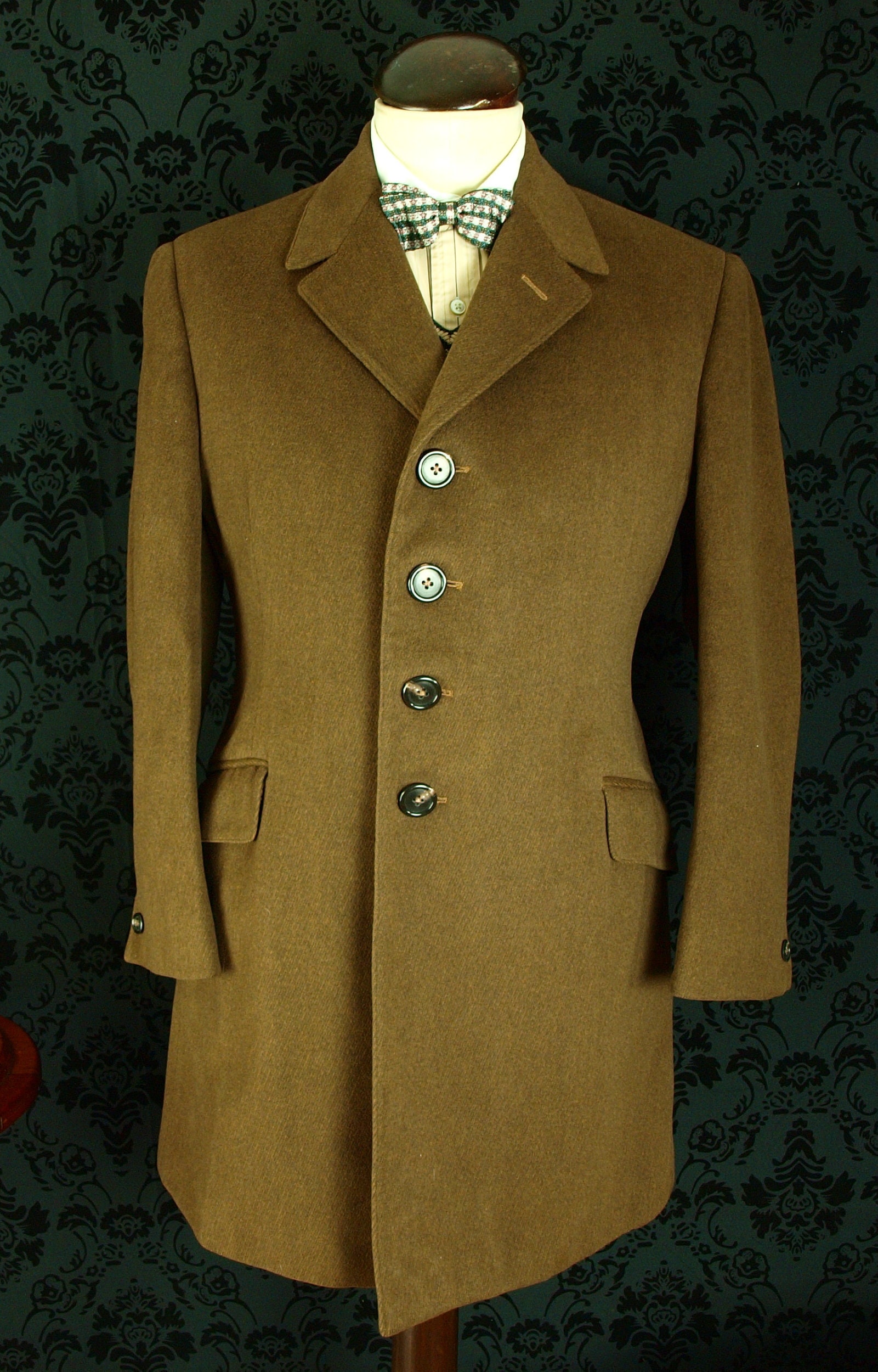 Mens Vintage Crombie Overcoat Coat in a Hacking Hunt style 1960 / 70's ...