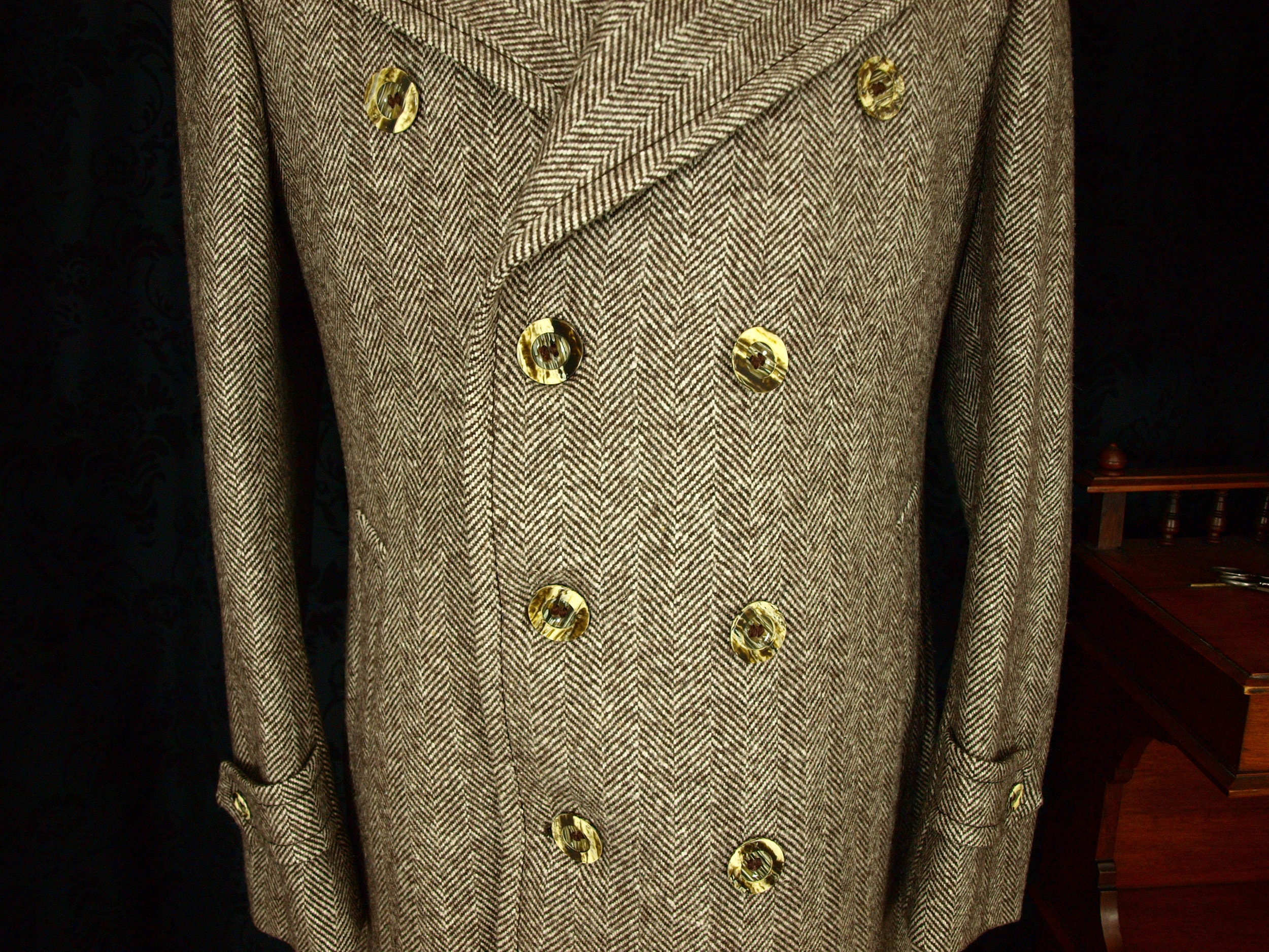 sold... Mens Jaeger Vintage Tweed Coat Overcoat Size 40 medium.sold