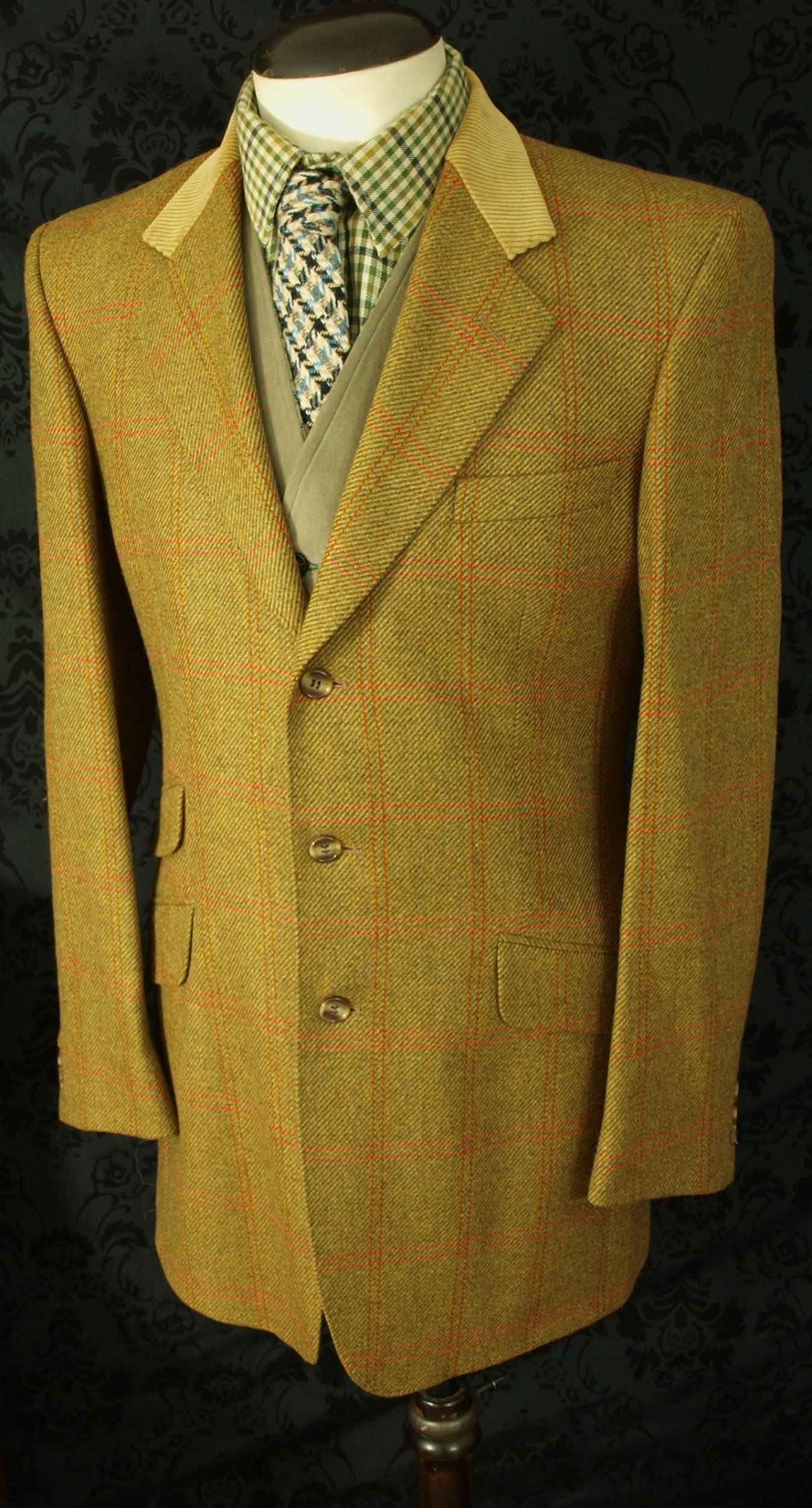 Classic Mens Crombie Tweed Hacking Riding Style Jacket Blazer in a Size ...