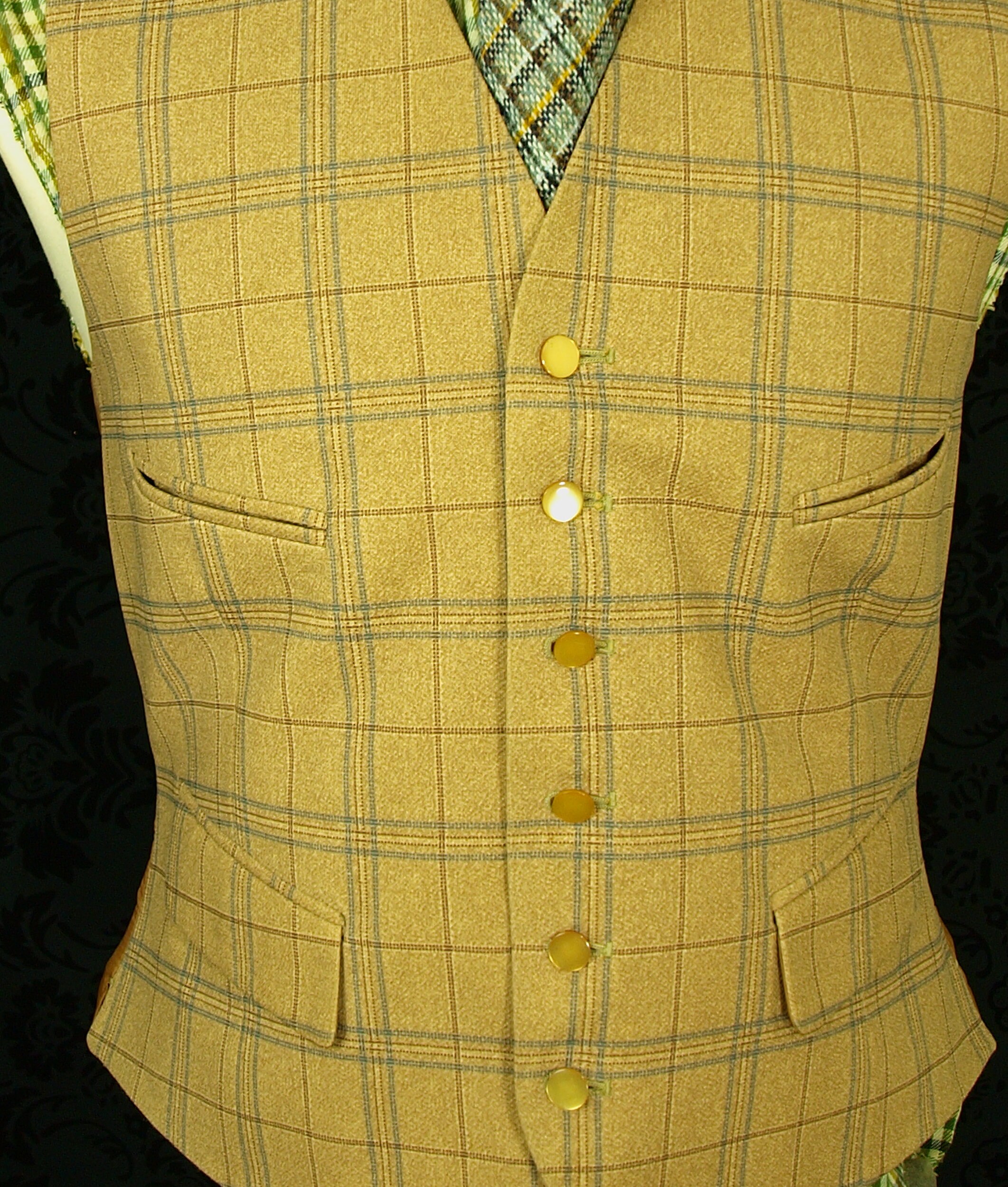 New Deadstock Quality Mens Vintage Waistcoat Tweed Style Size 38 Small (16)