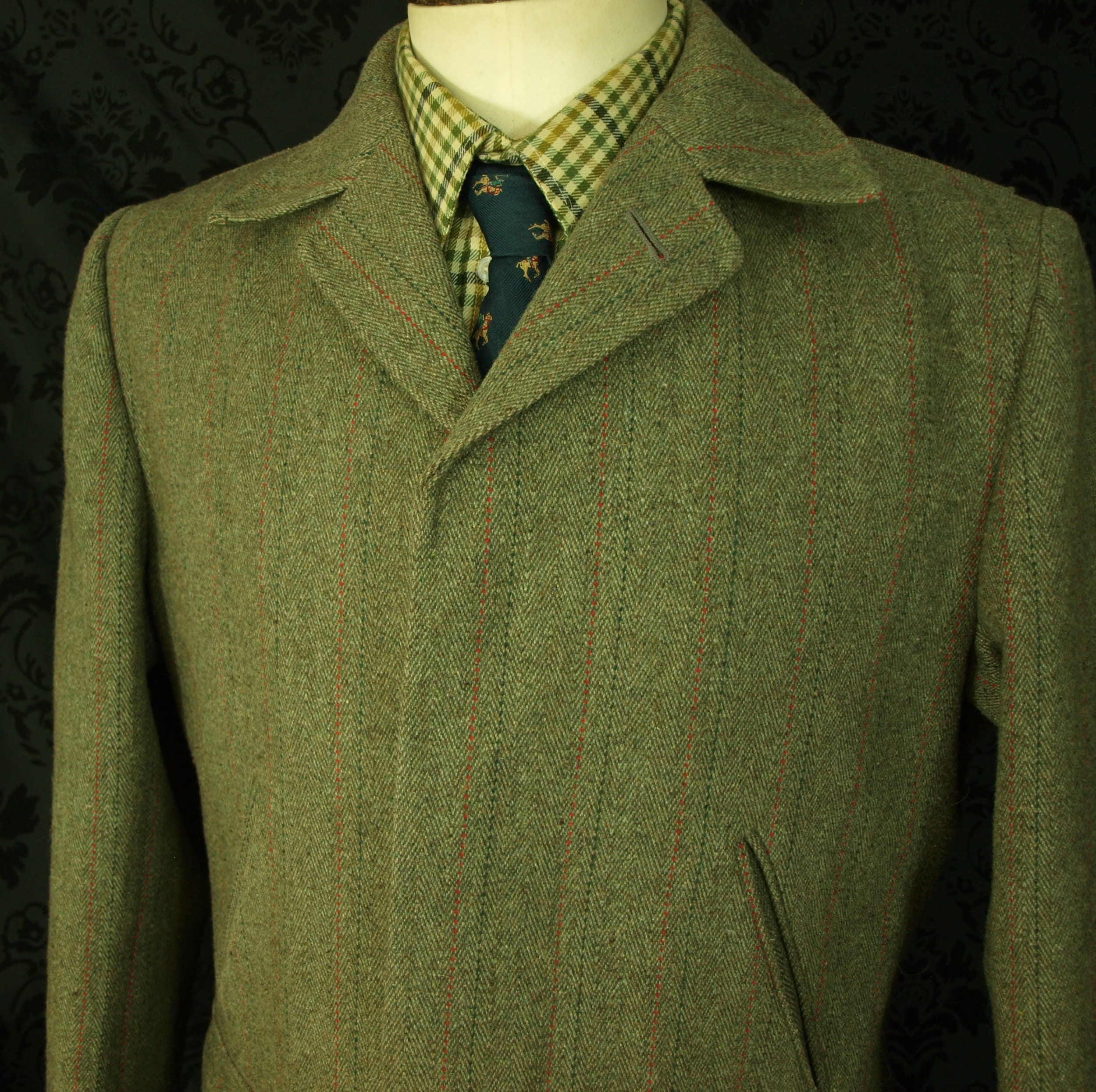 Good Mens Lynton Vintage Norfolk Genuine Shooting Derby Tweed