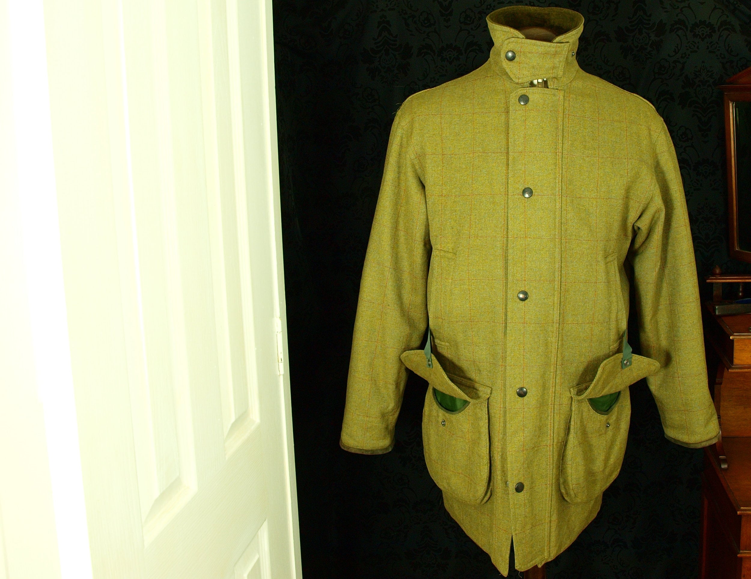 Mens Beaver of Bolton Country Tweed Shooting Hunting Jacket Coat