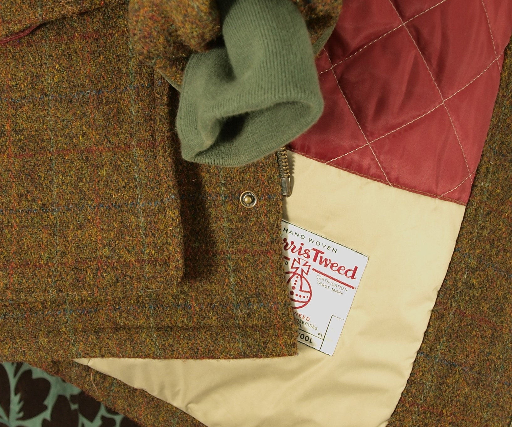 Sold.... featured Brook Taverner Harris Tweed Expensive Country Coat in a size 42 inch Large