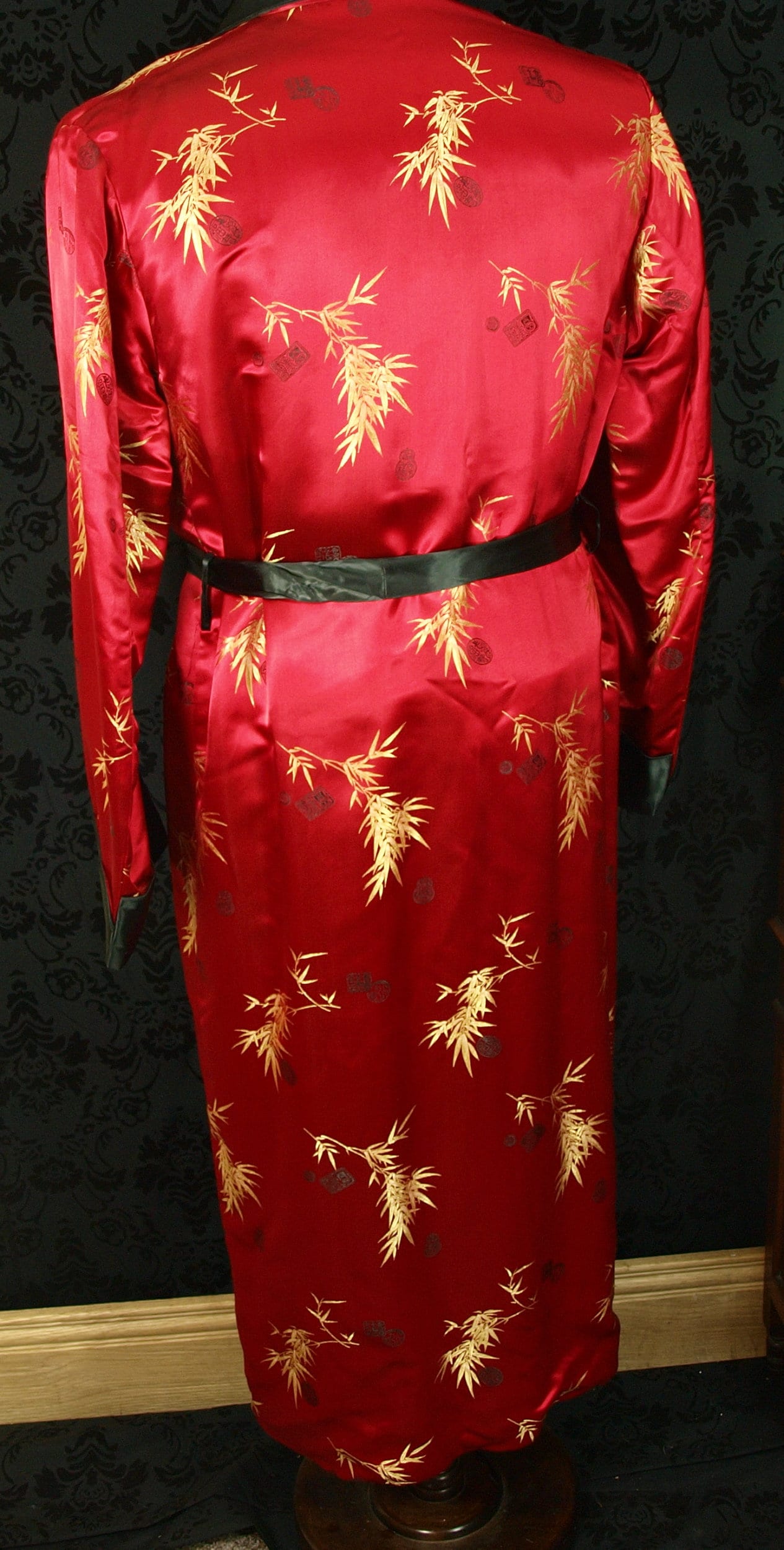 new item** Mens Vintage Chinese Asian Satin 1950's Dressing Robe