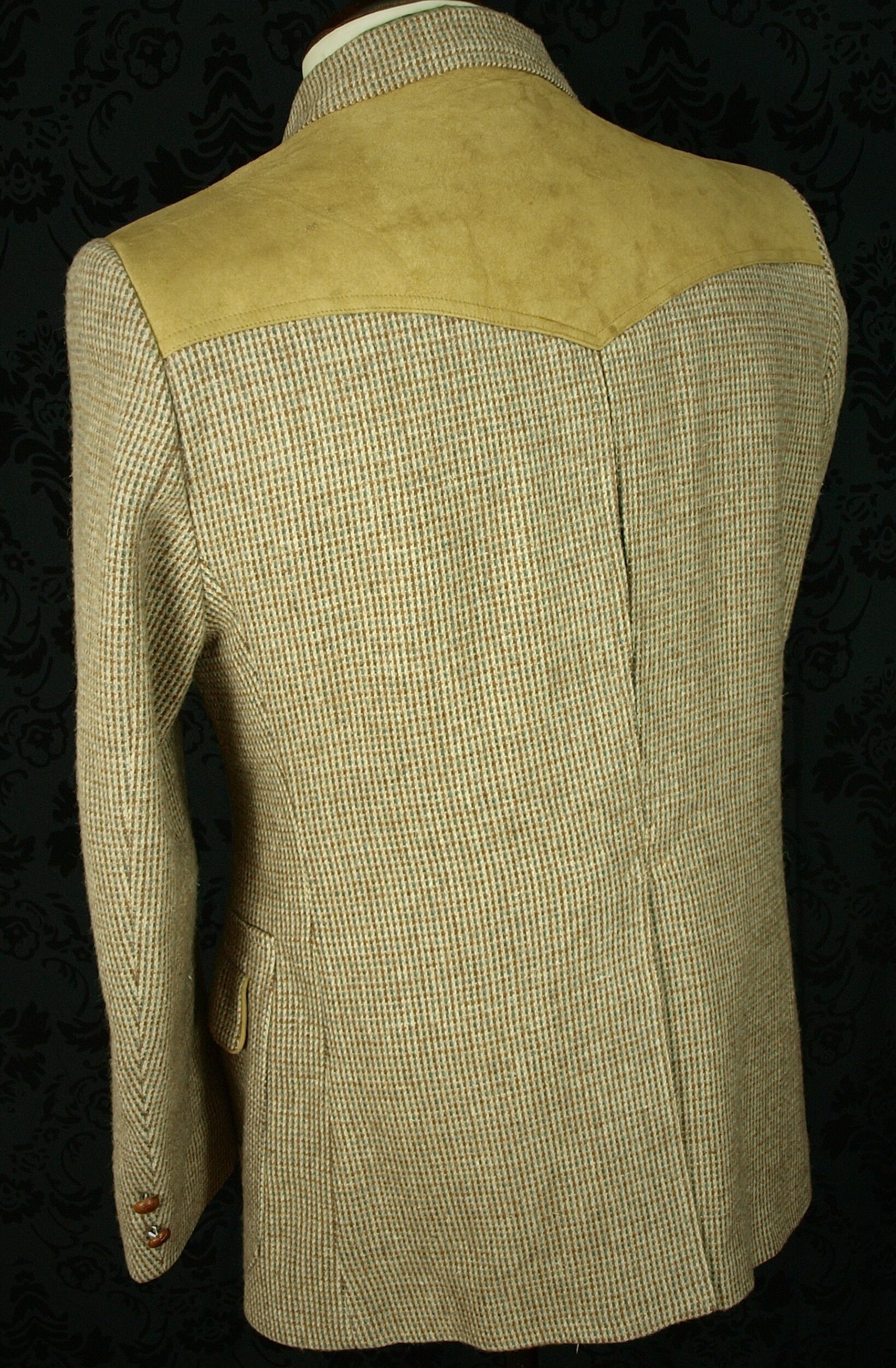 new item** Mens Pendleton Vintage Tweed & Suede Western Norfolk Jacket