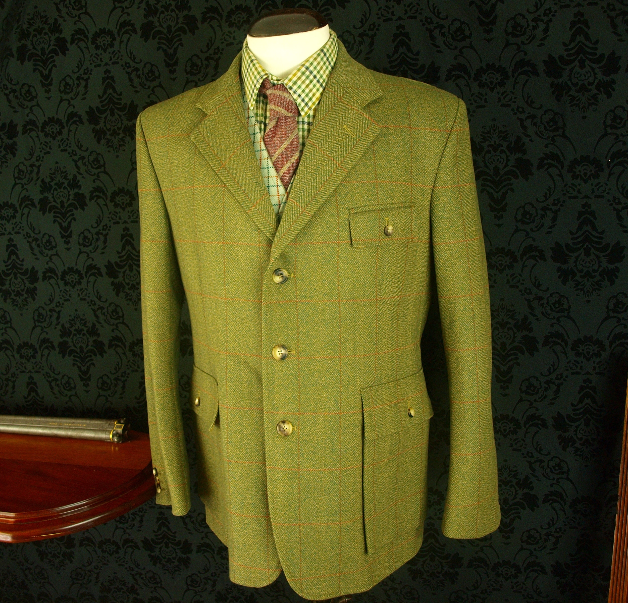 Superb Vintage Mens Bladen Style Tweed Norfolk Shooting Hunting Jacket ...