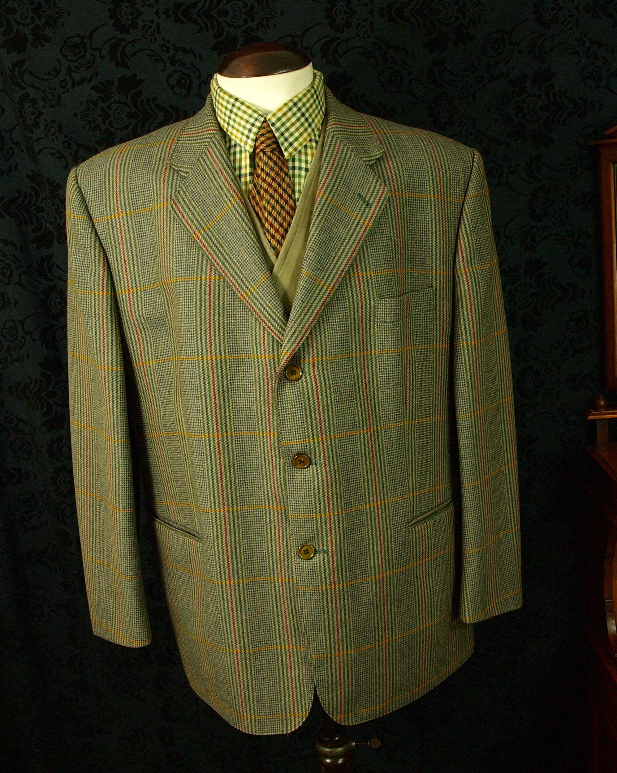 Bespoke Mens Scottish Cheviot Tweed Dolzer Blazer Jacket Size 48 XL ...