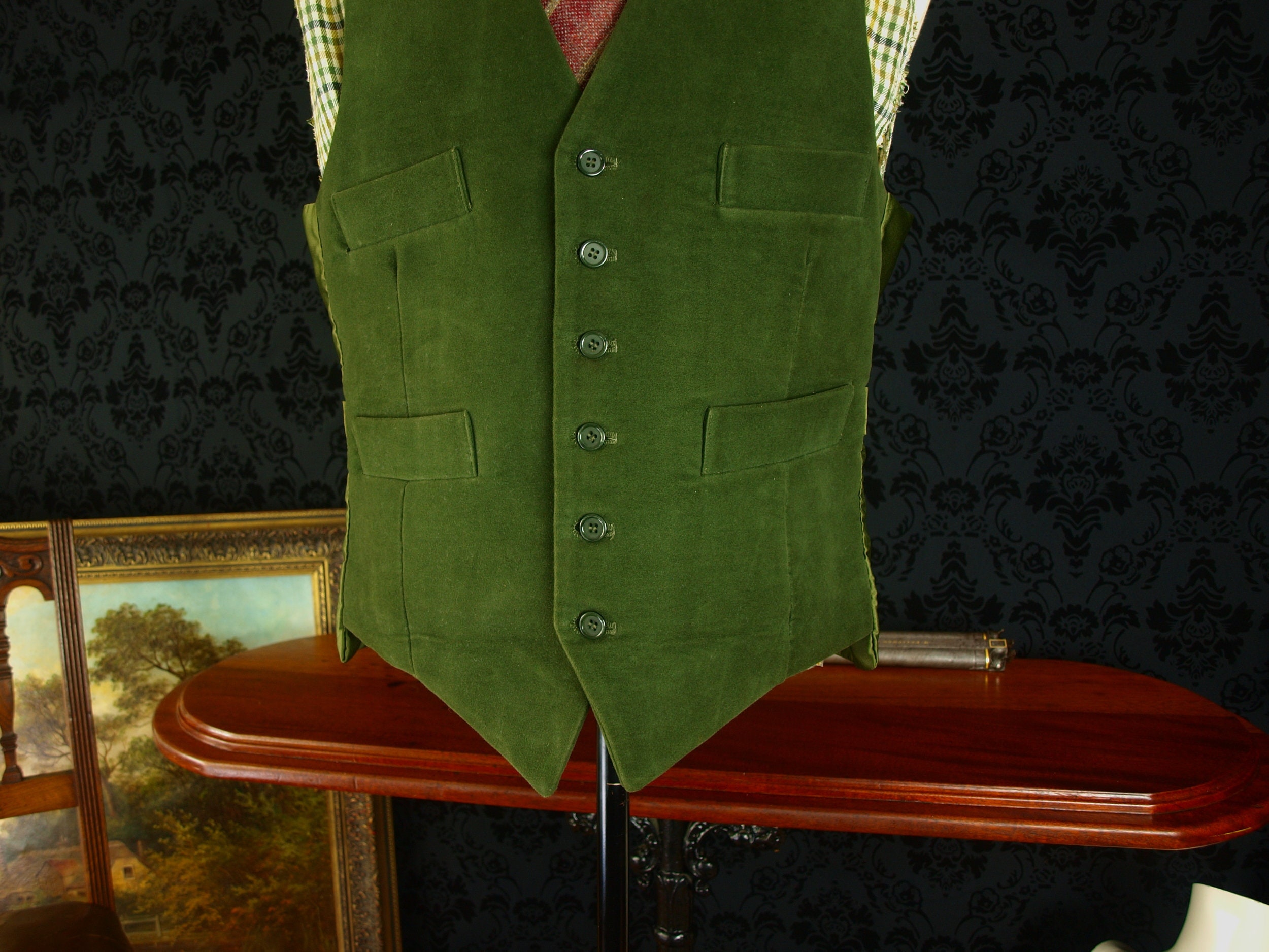 Mens John Brocklehurst Moleskin Country Waistcoat waist coat Size 44 Large