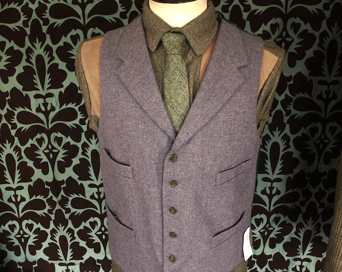 unused Mens Pakeman Catto and Carter now Cordings Lilac 100% Wool  Waistcoat Made in England RRP 195 in a size 40 41 Medium