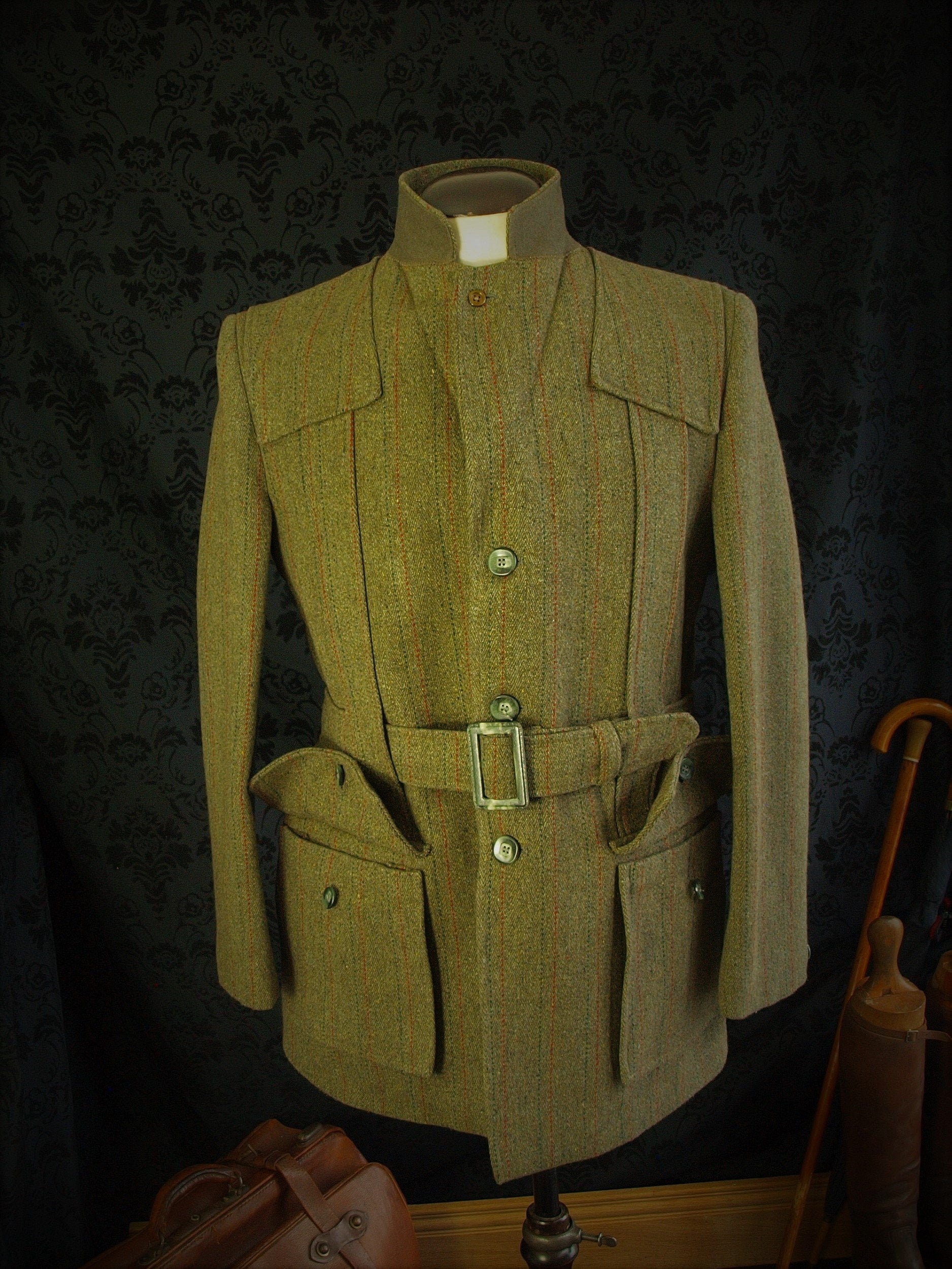 Mens Vintage Chris Dawes Quality Derby Tweed Norfolk