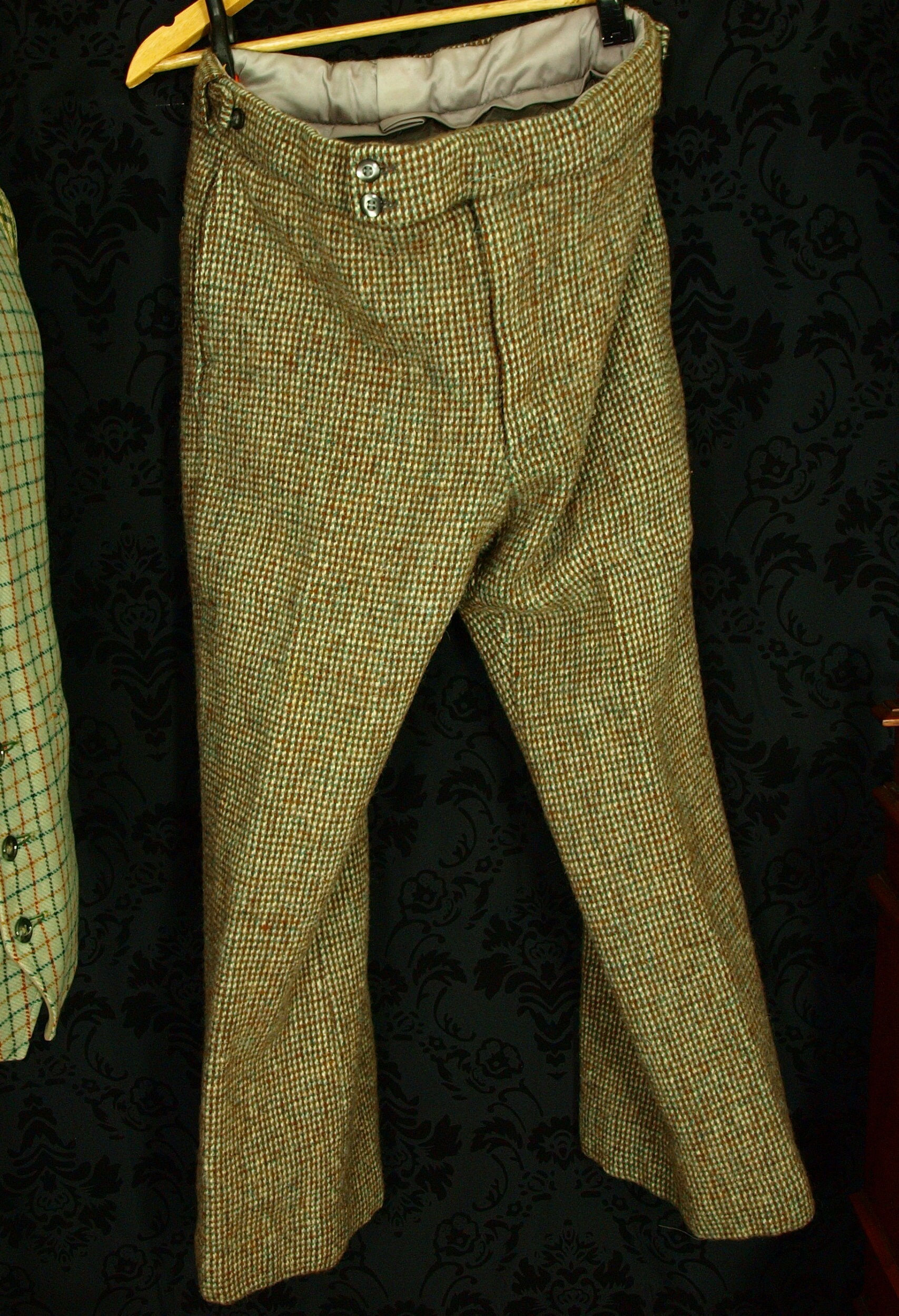 Rare Mens Harris Tweed Vintage Trousers 34w 28L