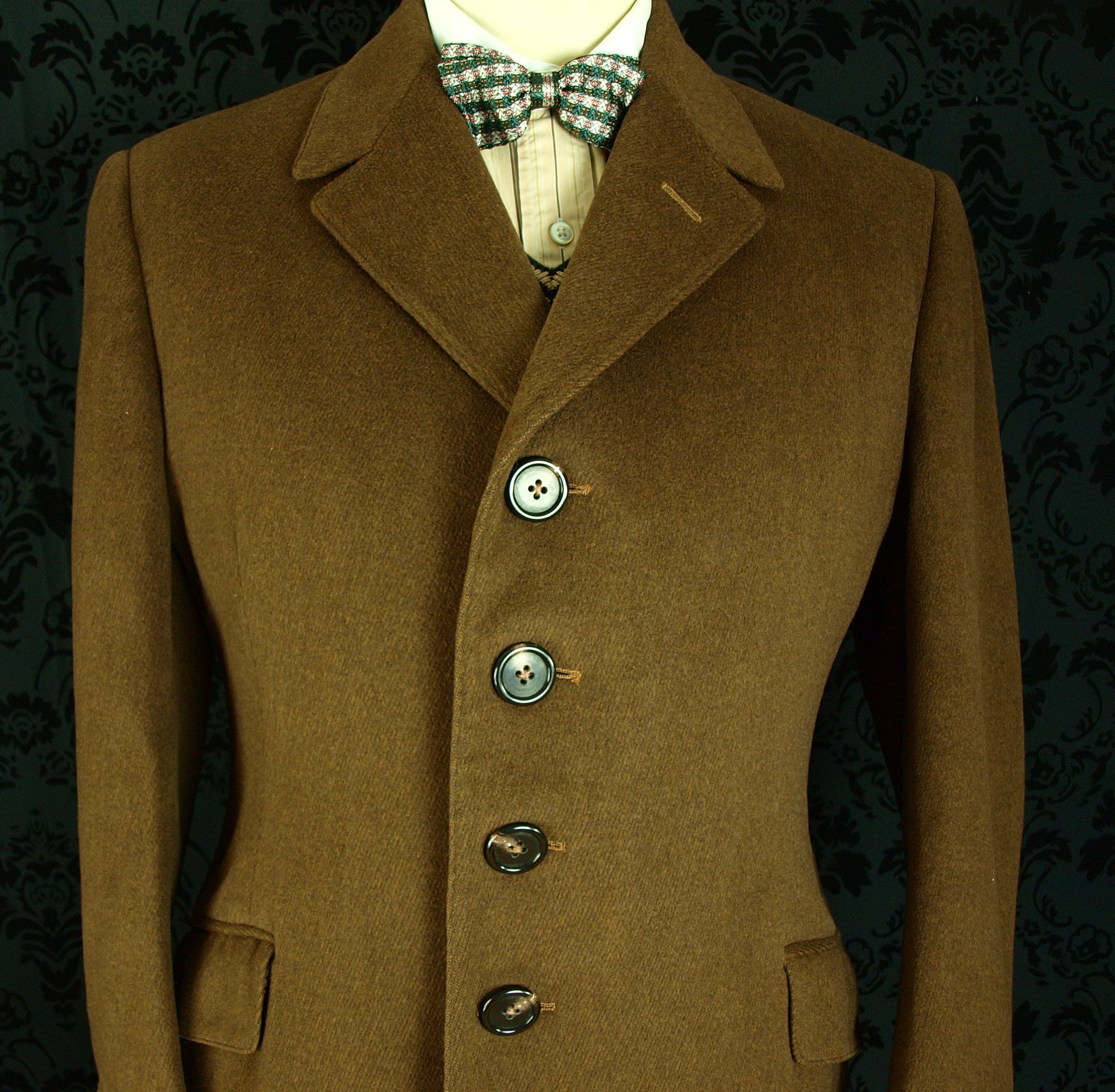Mens Vintage Crombie Overcoat Coat in a Hacking Hunt style 1960 / 70's