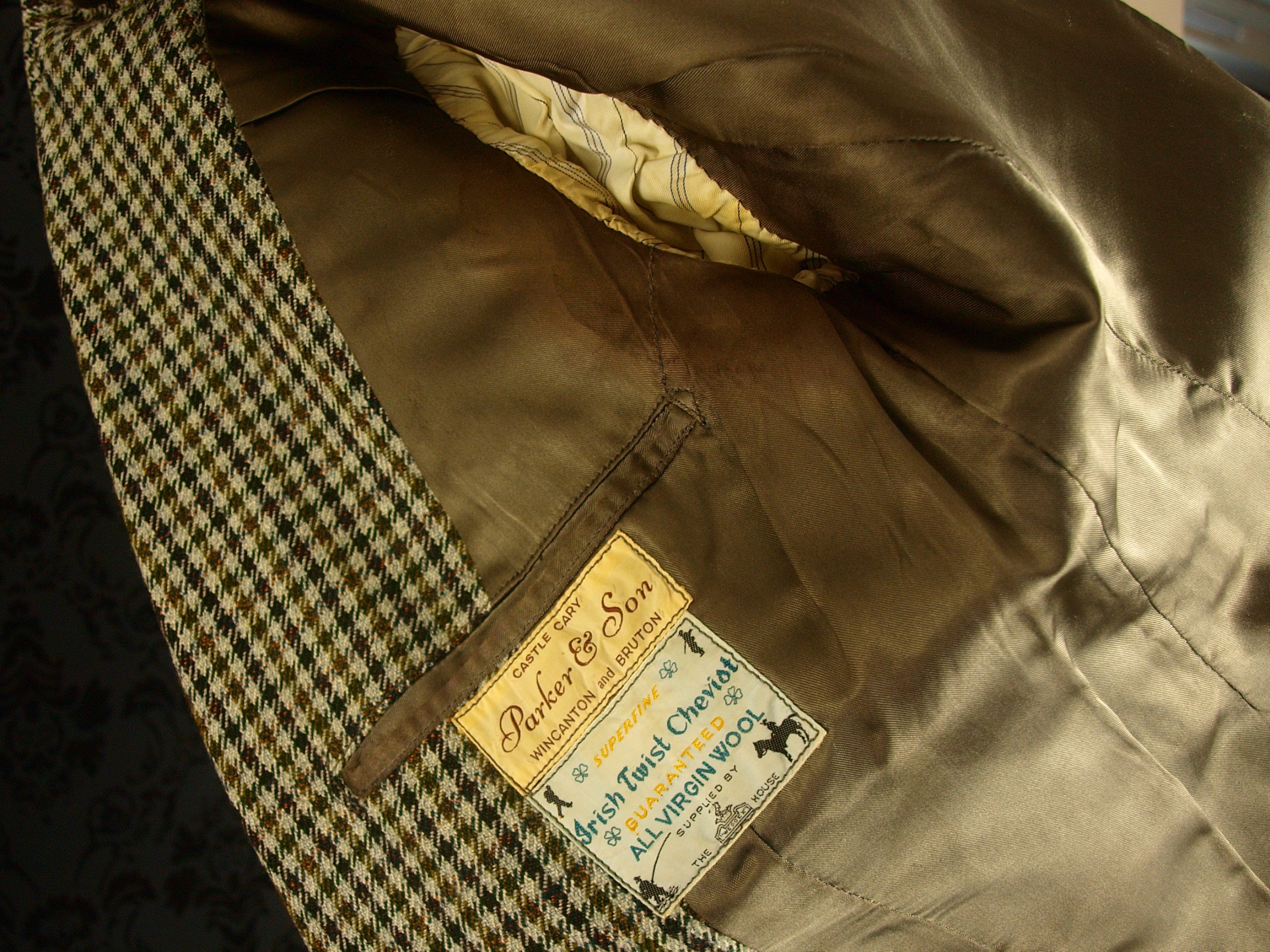 Mens Vintage Irish Thornproof Tweed 
