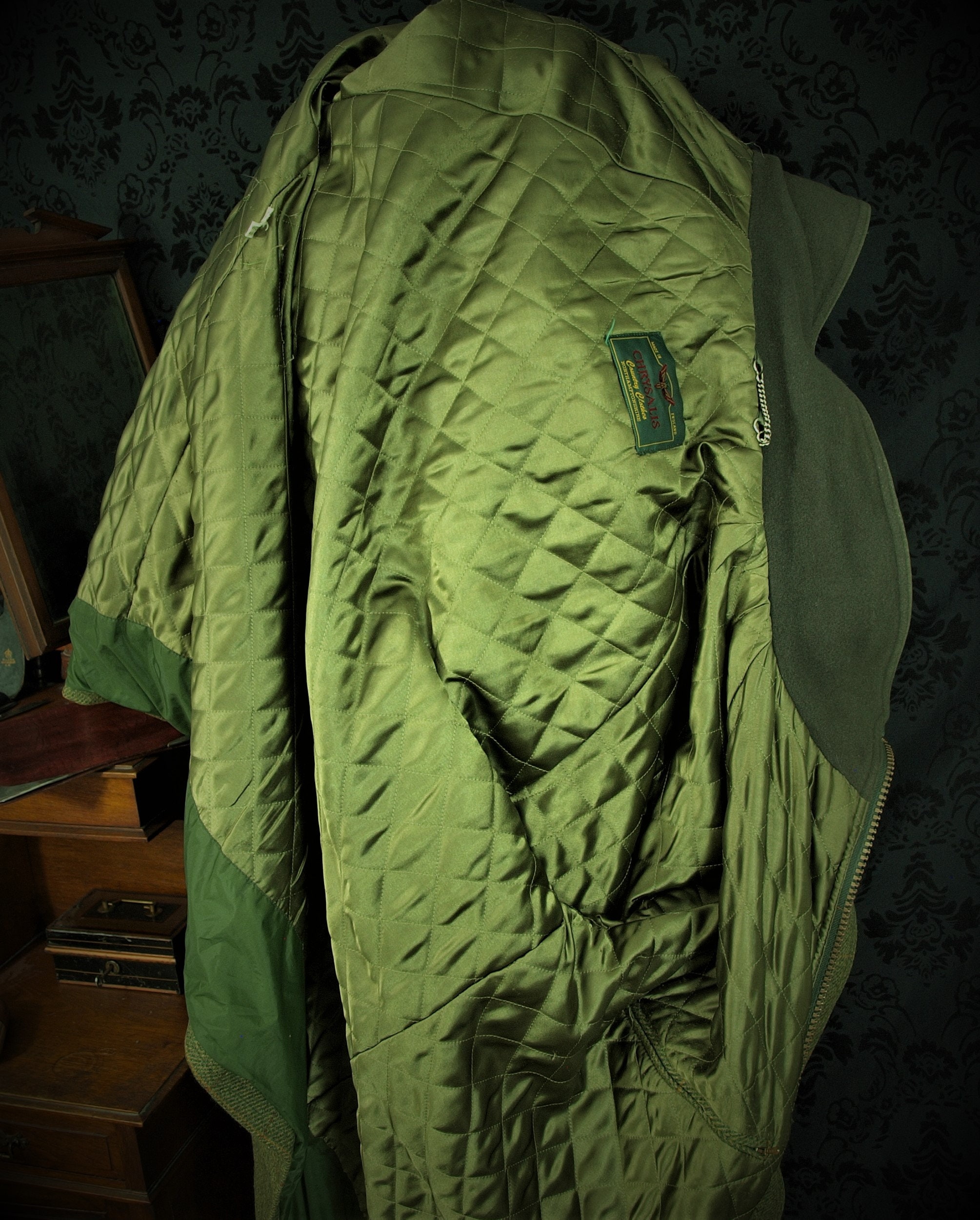 Sold....Winter Country Field Hunting Coat Jacket Mens Chrysalis Wool Tweed Size 46 extra large