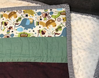 Circus baby quilt