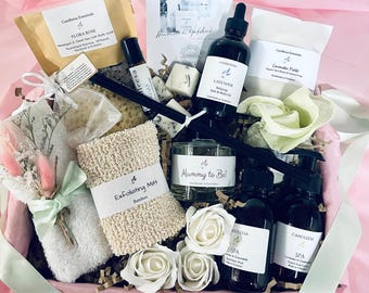 MUMMY TO BE Spa Gift Box, Mum to be pamper hamper, Mat Leave self care box, New baby arrival, Relaxation Gift Set, Reed Diffuser Gift Set