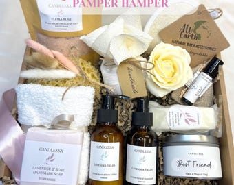 Best Friend Pamper Box • Luxury Vegan Spa Gift • Relaxation Hamper for Her • Handmade in Yorkshire