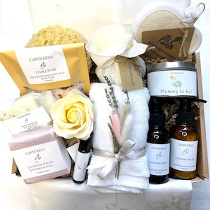 NEW MUM Spa Gift Box for her, Mummy to be Baby Shower Hamper for her, Pamper Kit New Mum and Baby Girl, Mummy Birthday Gift for Daughter,