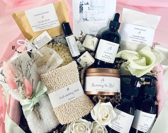 MUMMY TO BE Pamper Gift Box, Gender Neutral Baby Shower Hamper for her,  Maternity Pamper Gift Set for Colleague Leaving, Pregnancy Hamper*