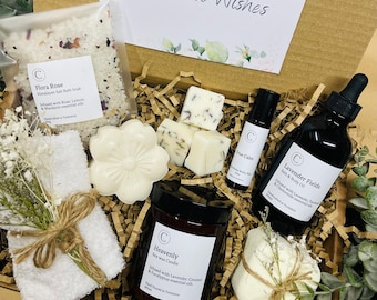 GET WELL SOON Gift, Thinking of You Gift, Personalised Pamper Hamper, Post Surgery Gift, Care Package for Her, Hug in a Box, Self Care Box *