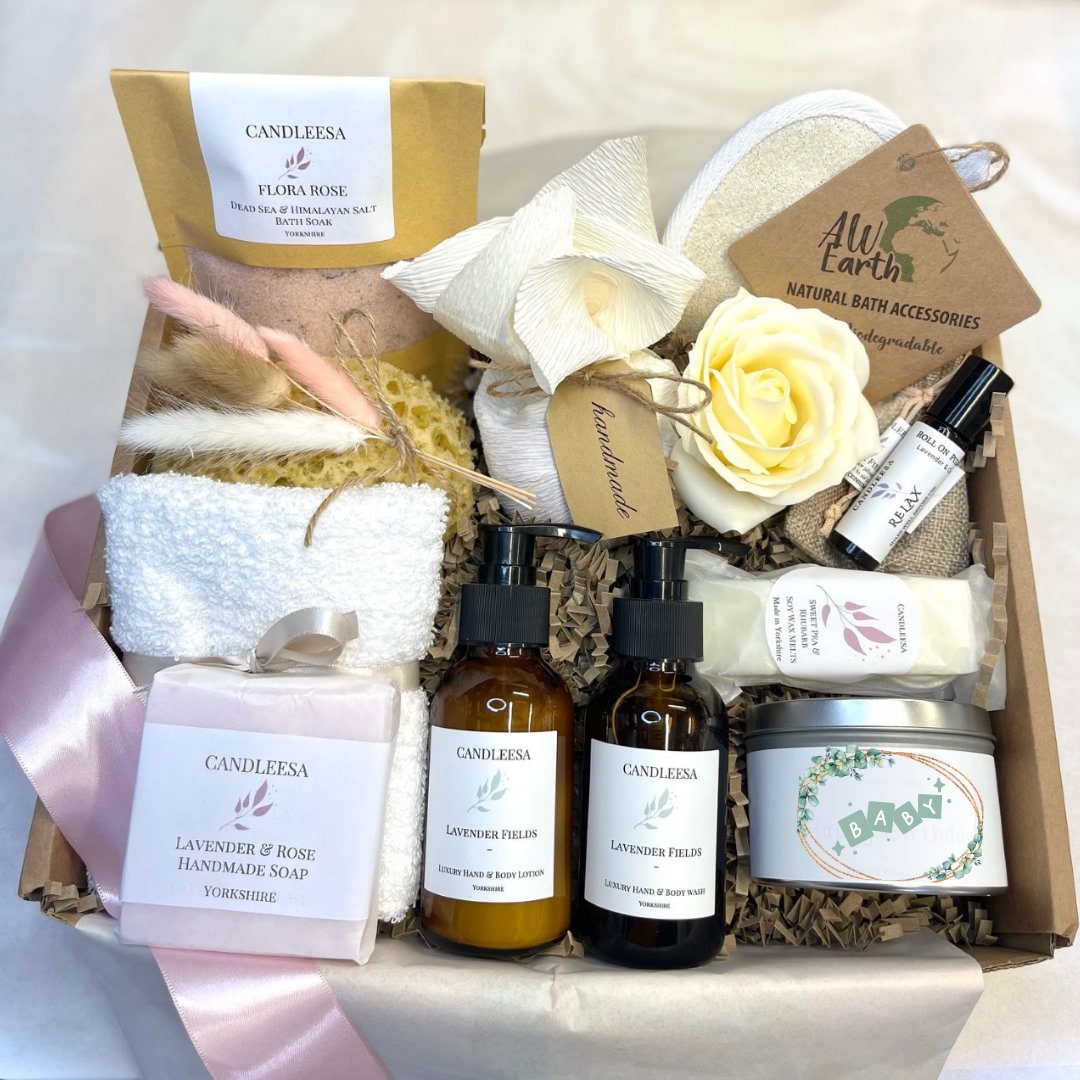 NEW MUM Pamper Hamper for Her, Pamper Gift for New Mum, Baby Shower Hamper Box for Her, Pamper