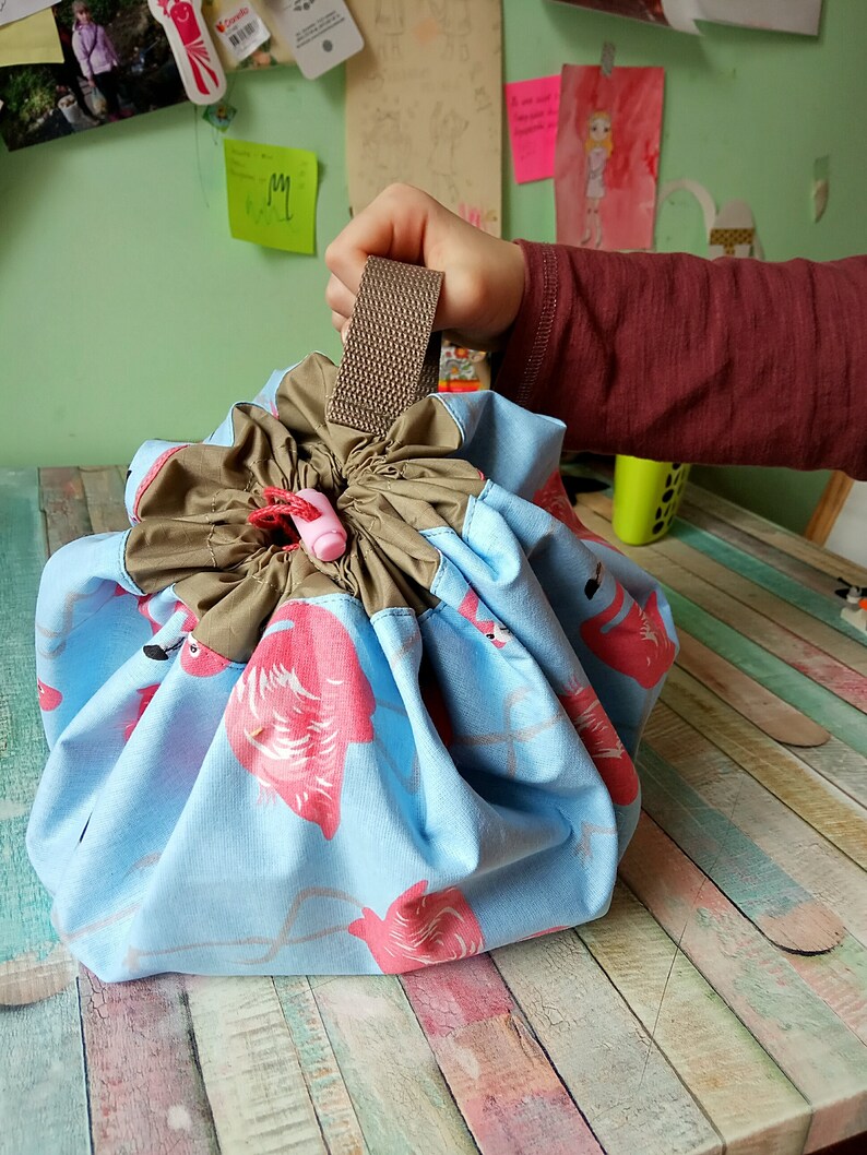 Play Mat Travel Toy Bag Kids Block Storage Bag Play Mat Etsy