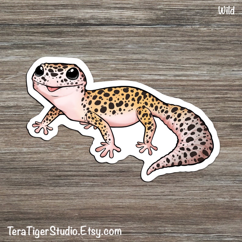 Download Leopard Gecko Lover's STICKER pack Super Typhoon Super | Etsy