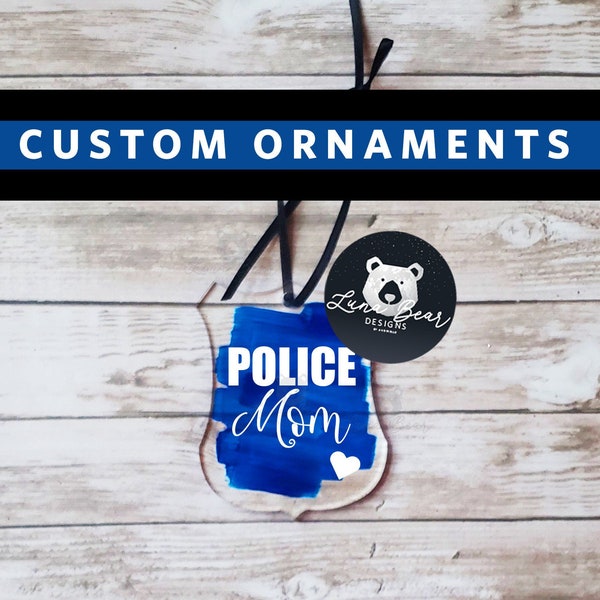 Police christmas ornament