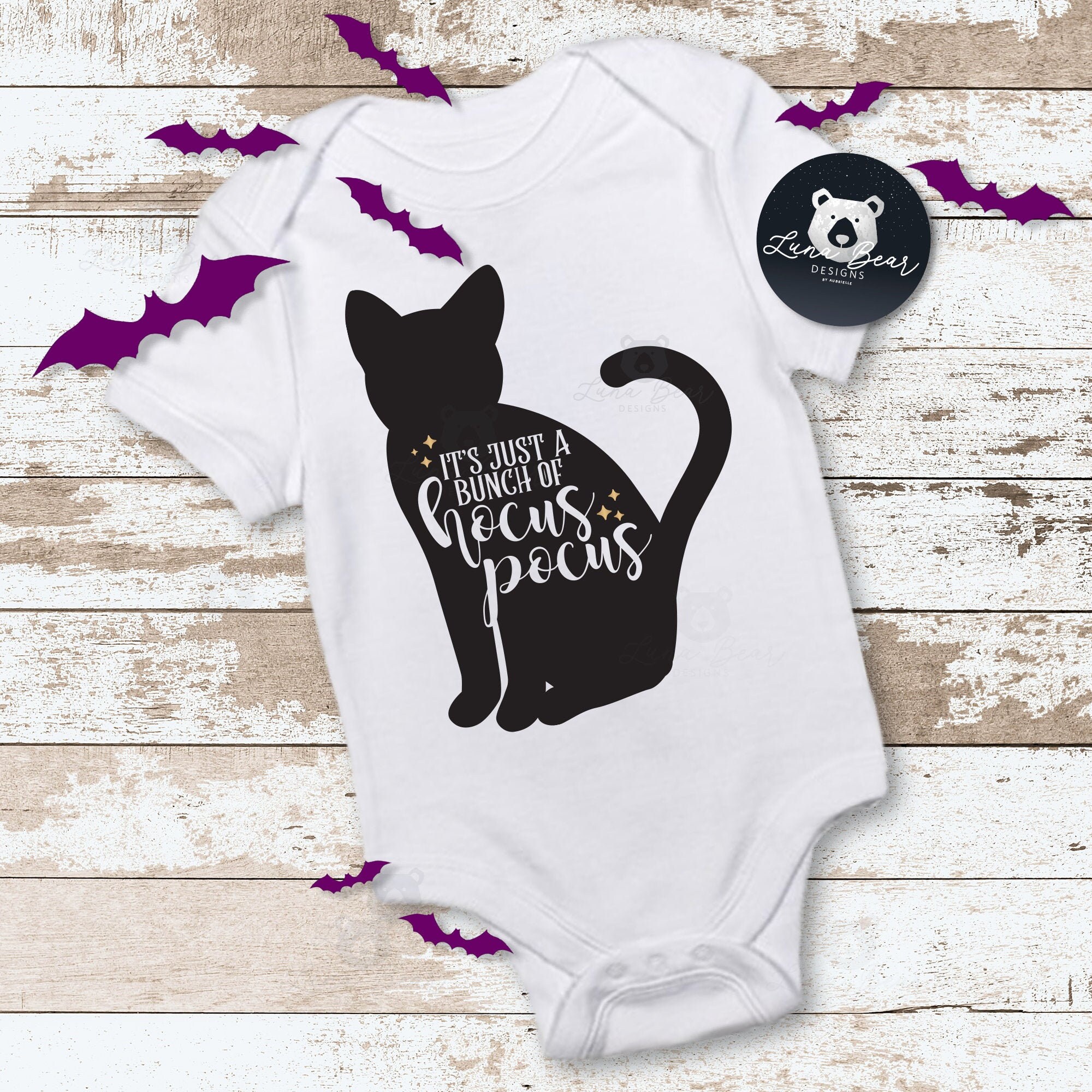 Download It's Just A Bunch of Hocus Pocus Black Cat / Baby Bodysuit ...