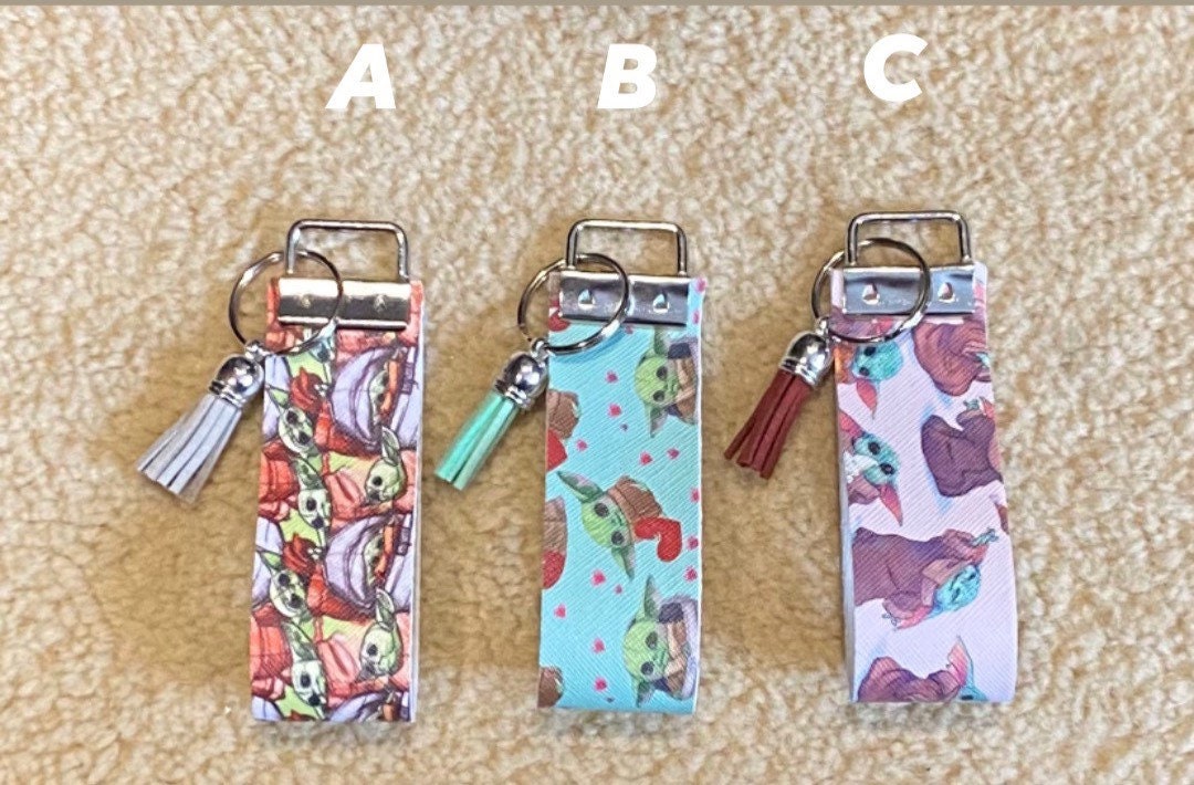 Baby Yoda Key Fobs Small Etsy