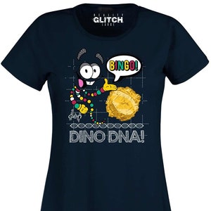 Reality Glitch Women's Bingo Dino DNA T-shirt