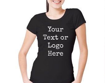 Custom Printed Women's Personalised Front and Back T-Shirt