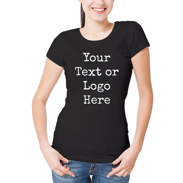 Custom Printed Women's Personalised Front and Back T-Shirt