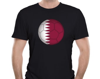 Camiseta Masculina Qatar Fútbol Aficionado Camiseta Copa del Mundo Eurocopa Copa América País