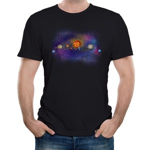 Ons zonnestelsel en planeten Mens Galaxy T-shirt