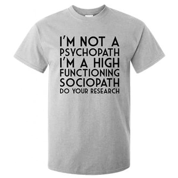 Realität Glitch Herren Ich bin kein Psychopath T-Shirt.