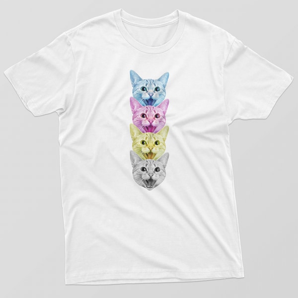 CMYK Cat T-Shirt
