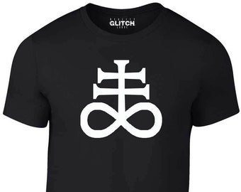 Satanic Cross T-Shirt – Gothic Occult Symbol, Dark Alternative Fashion Tee
