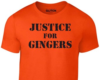 T-shirt Justice For Gingers pour homme Reality Glitch.