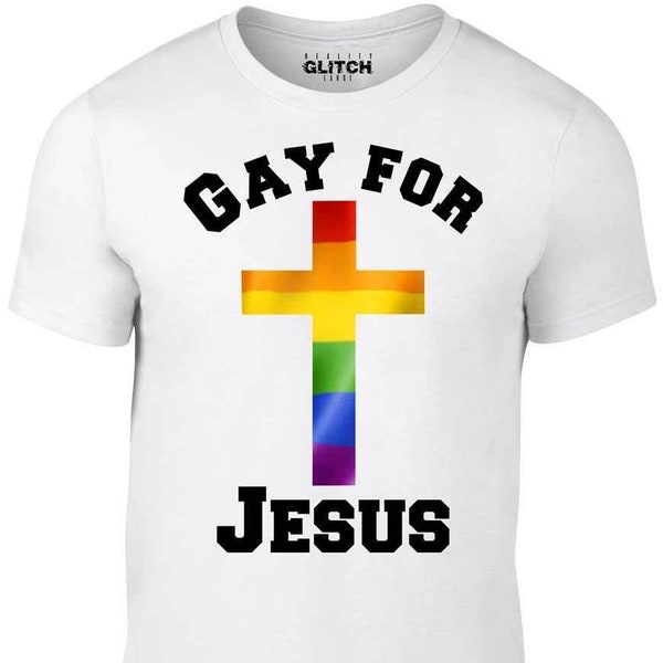 Reality Glitch Gay for Jesus T-Shirt