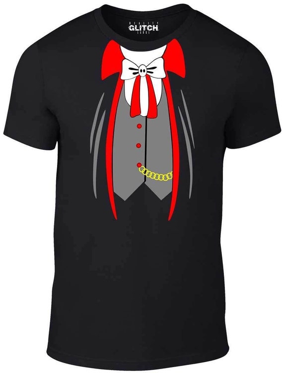 Men's Vampire Suit Costume T-shirt - Classic Halloween Humor