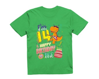 Kids I'm Fourteen Happy Fourteenth Birthday T-Shirt Celebration Gift Boy Girl