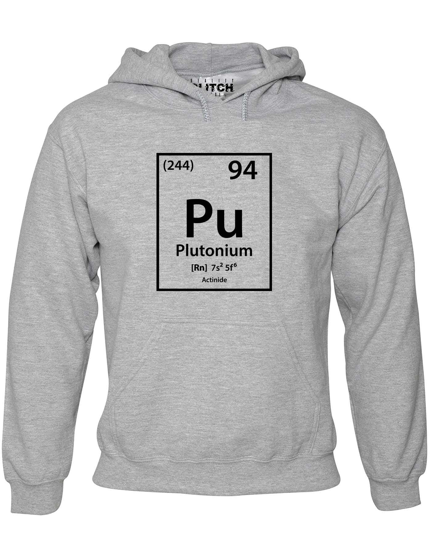 Image of Mens Plutonium Element Periodic Table Hoodie Chemistry Science Nuclear Cool